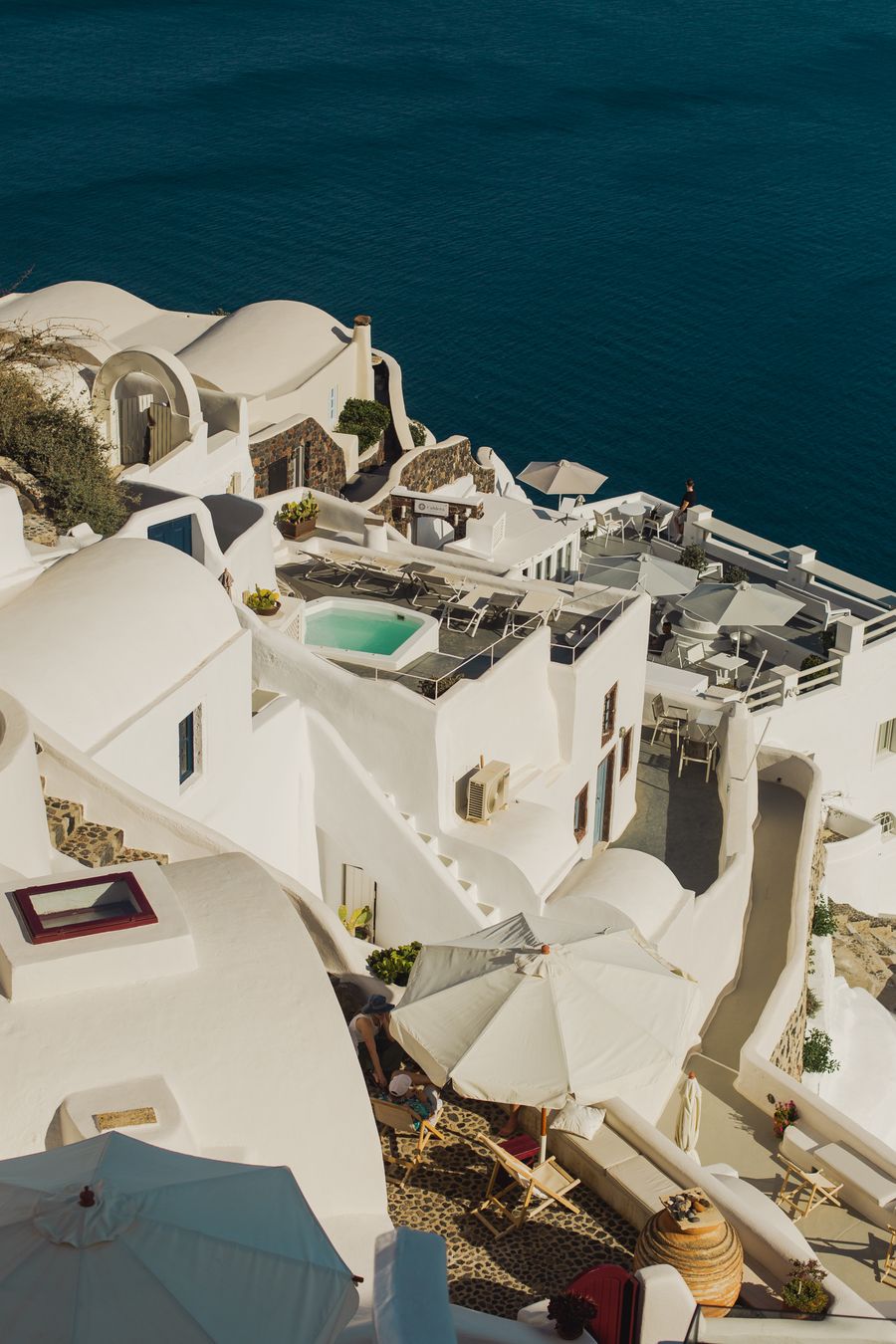 greek town by sea