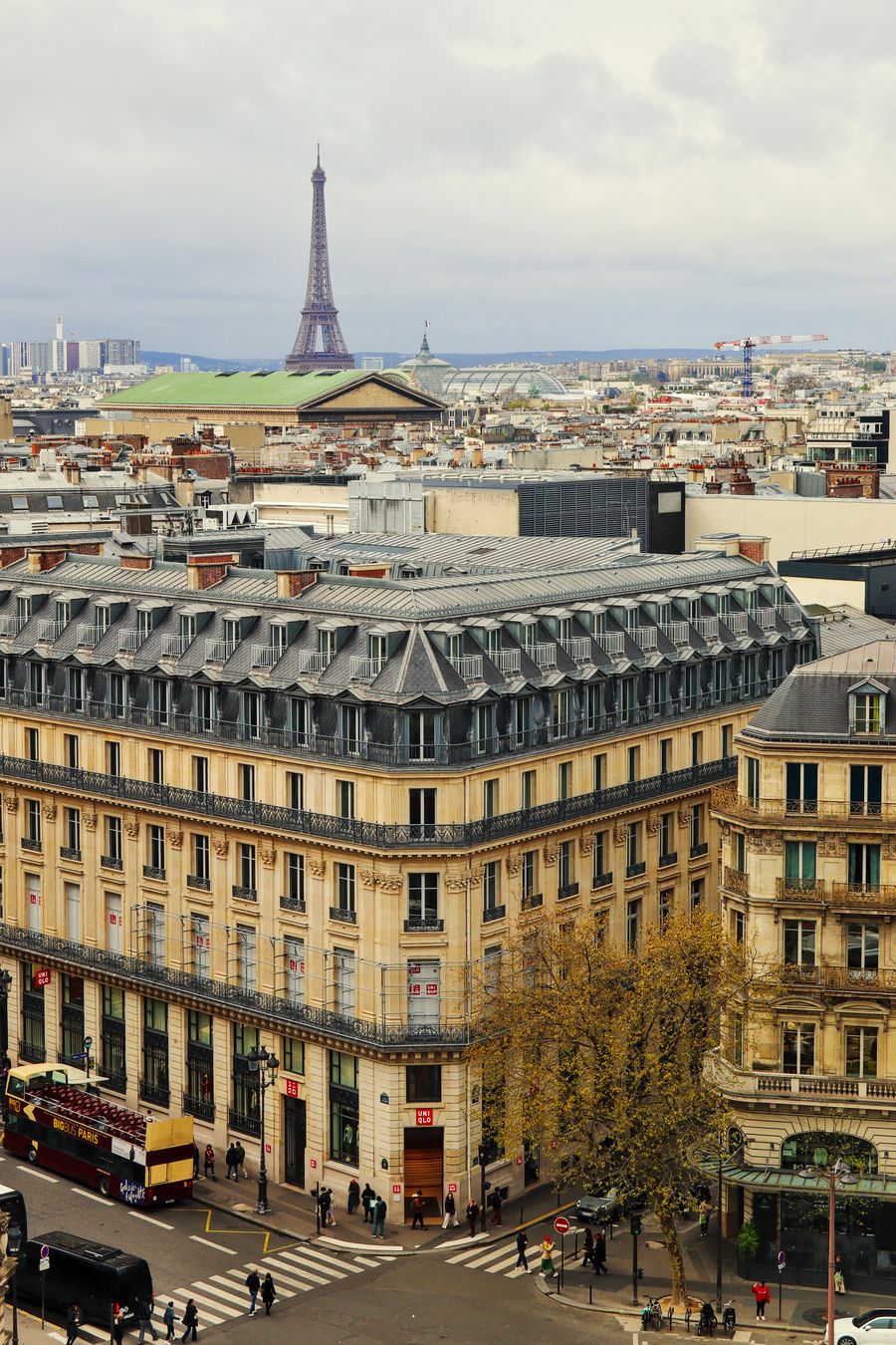 eiffel tower and building