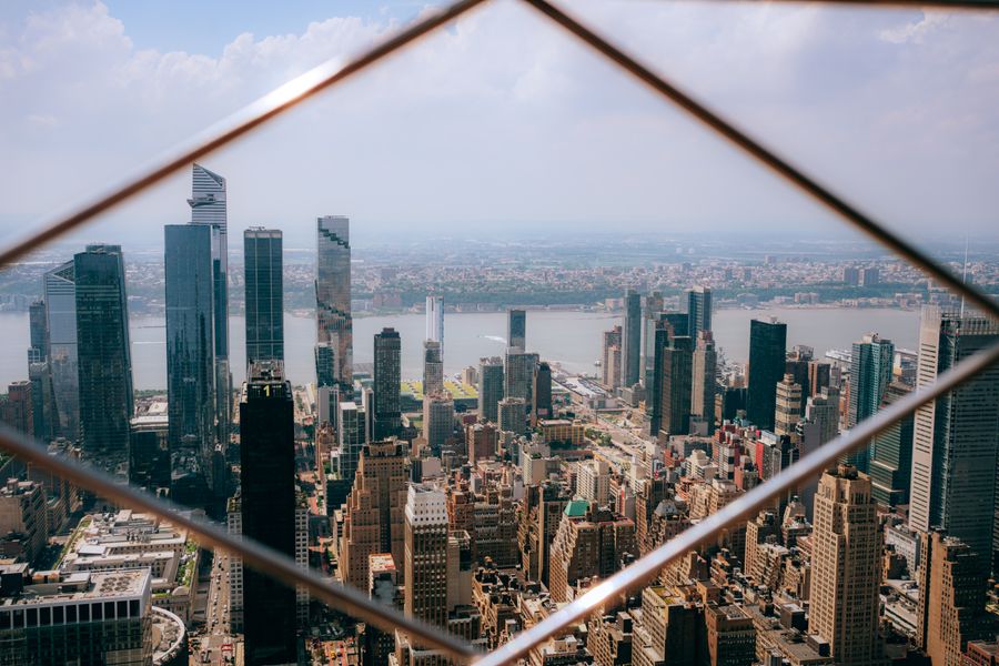 skyscrapers in manhattan in new york — Developers · Saint Lucia: Street-food stalls and mobile pay: dinner ordered without a word of the language.
