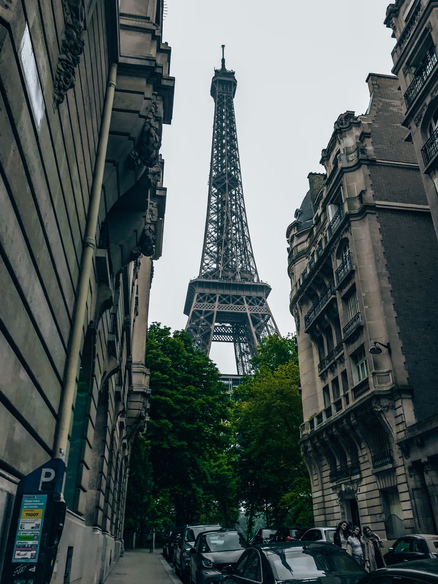 view of the eifel tower from the street — Developers · Estonia: The commute, handled: podcasts downloaded, messages sent, no dead zones.
