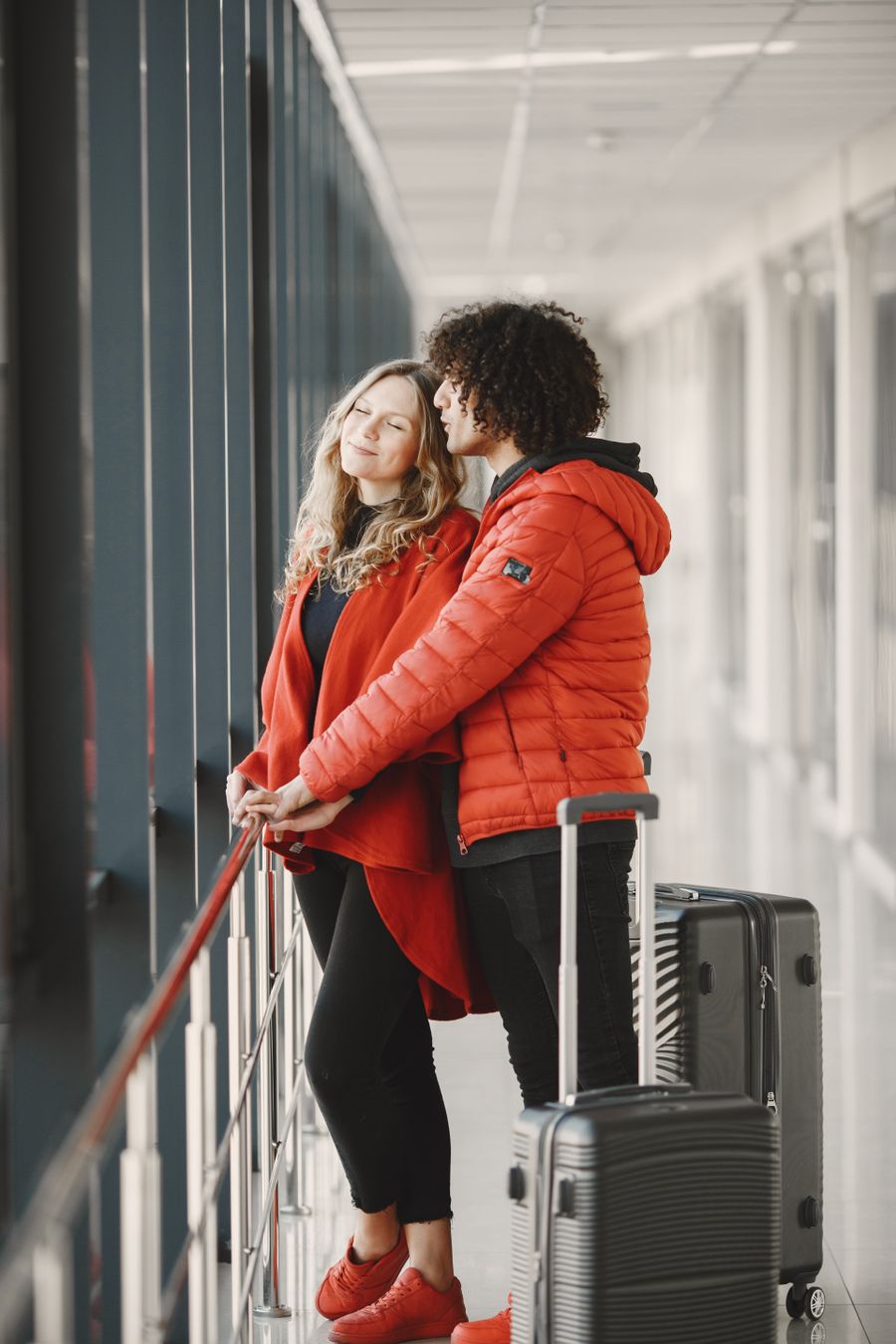 close up shot of a couple standing near luggages — Developers · Ecuador: The docs ship with runnable examples, not pseudocode.