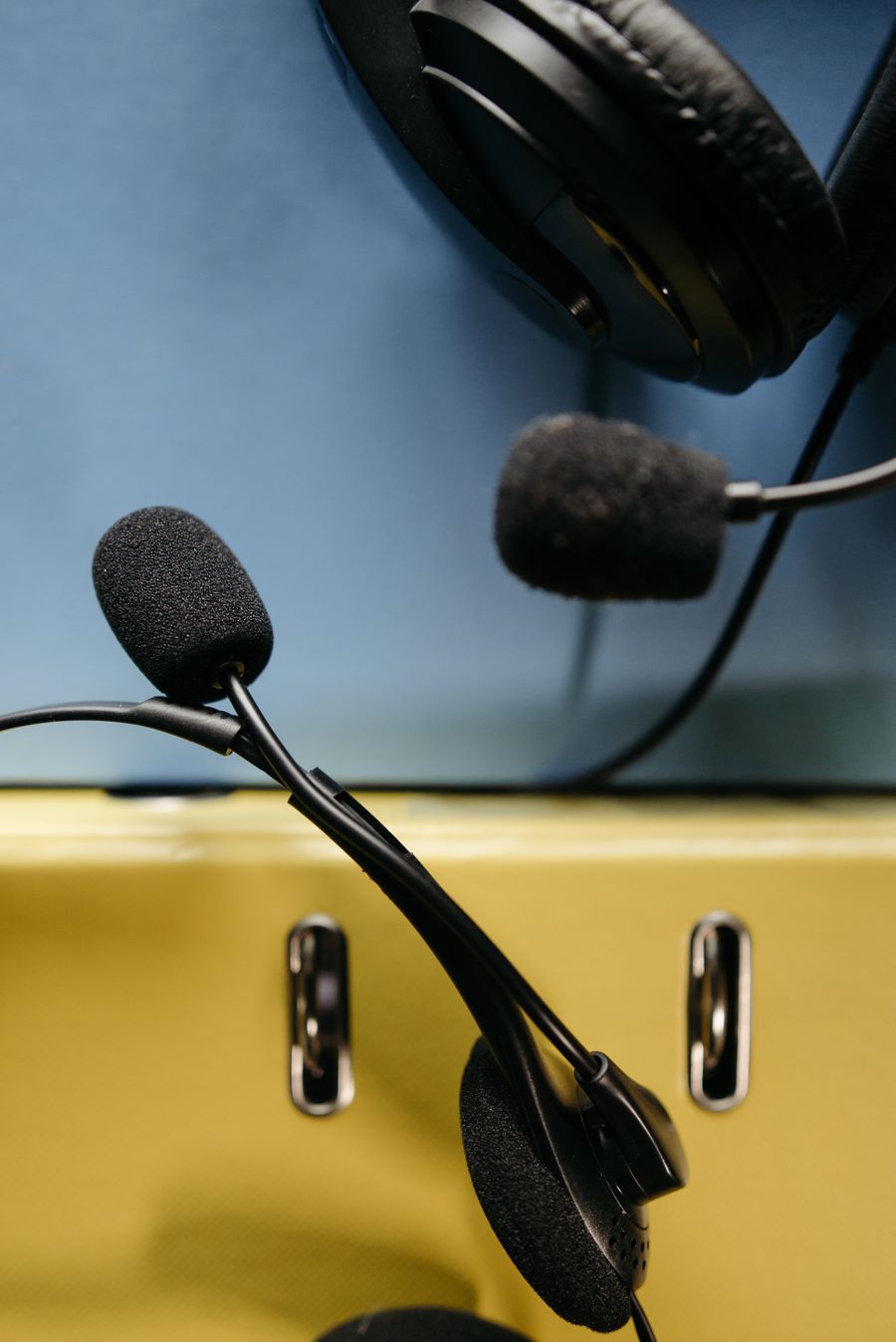 close up shot of black microphone and headphones — Developers · Ghana: The long layover: streaming, working and messaging, all covered.
